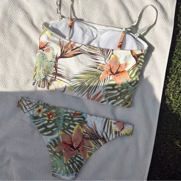 NW/OT ROXY classic retro 90’s style tropical tankini - Picture 5 of 5